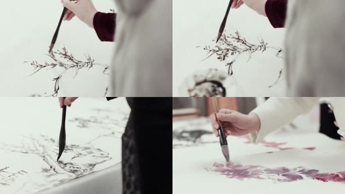 国画水墨画创作过程合集