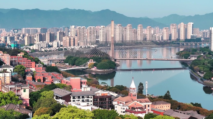 福州烟台山 三县洲大桥 闽江4