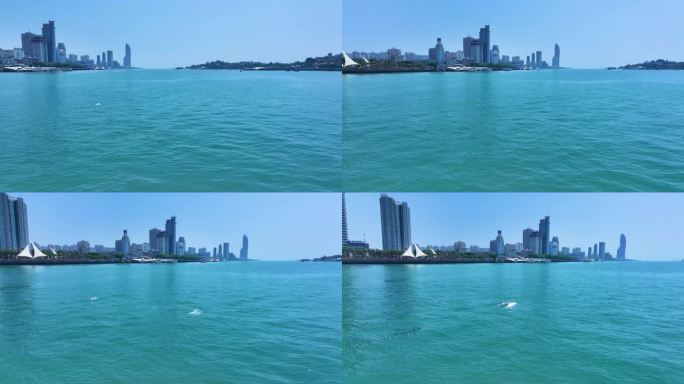 双子塔白海豚鹭江道鼓浪屿