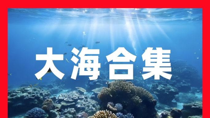 海洋大海海浪大海航拍海上日出浪花