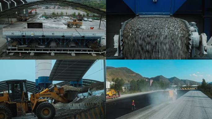 公路建设拌合站料场砼拌合