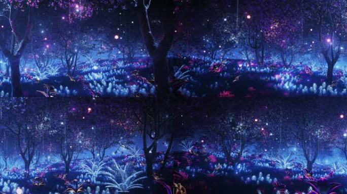 梦幻森林夜景