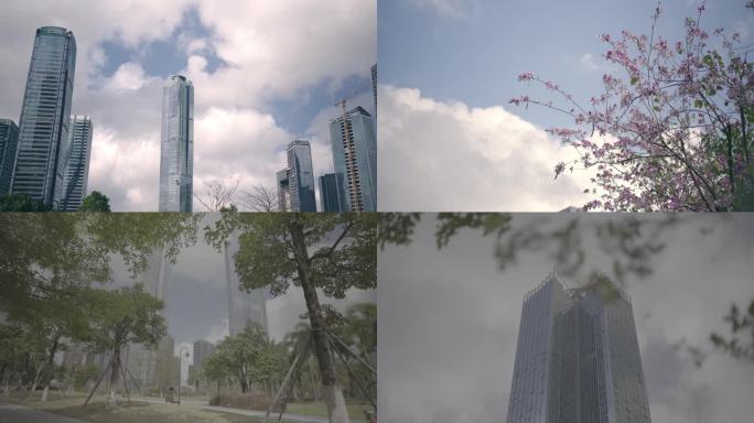 现代都市公园风光 绿色空间 休闲娱乐