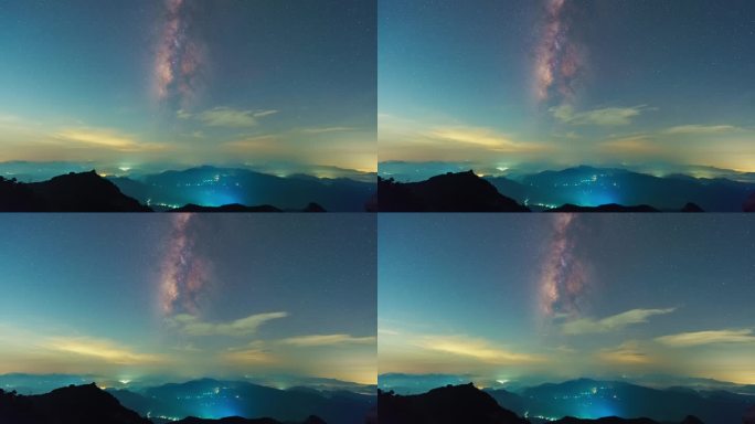 4K夏季银河星空延时