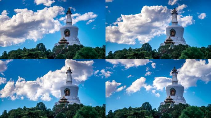 仰望白塔寺远 延时