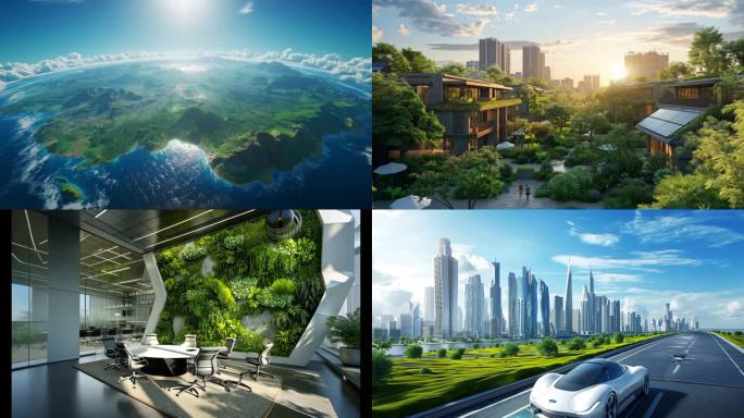 未来城市 绿色地球 低碳环保