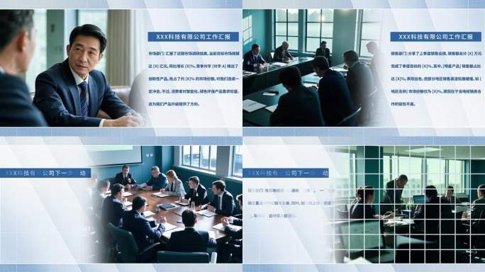 商务会议工作汇报