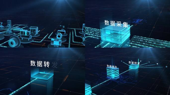 工业数据互联网展示AE模板