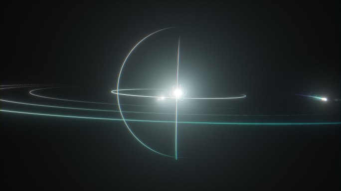 意象科技感线条星球卫星星环