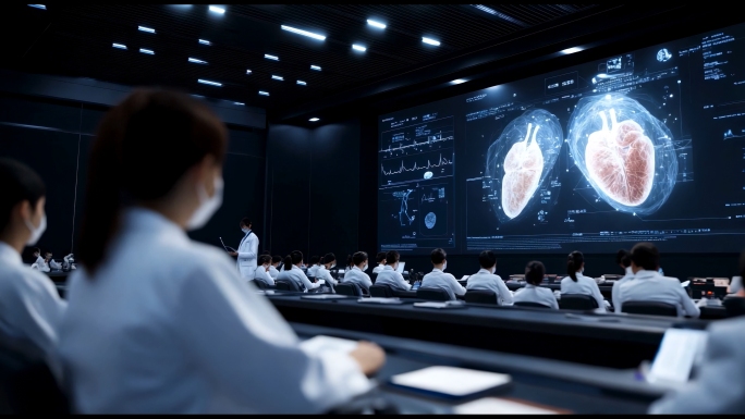 医学生上课医学院未来医学教育全息技术教学