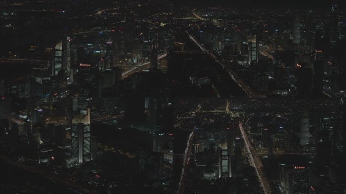 北京地标北京卫视夜景4K灰