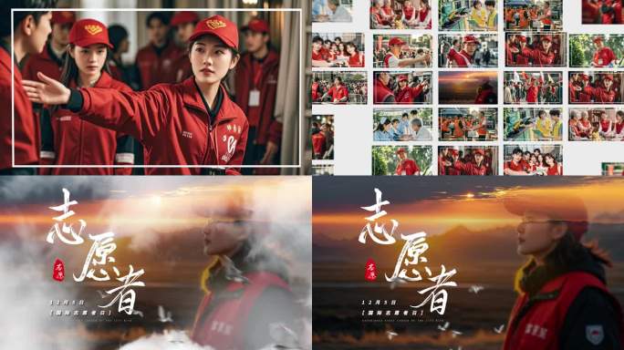 【4K】志愿者公益活动纪实创意片头