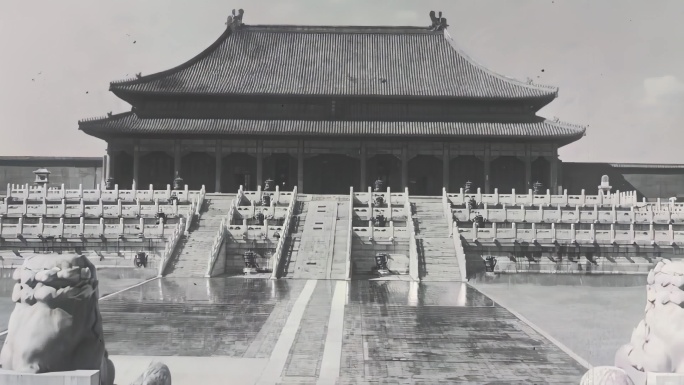 紫禁城昔日风貌航拍