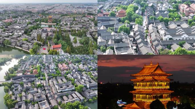 台儿庄古城航拍