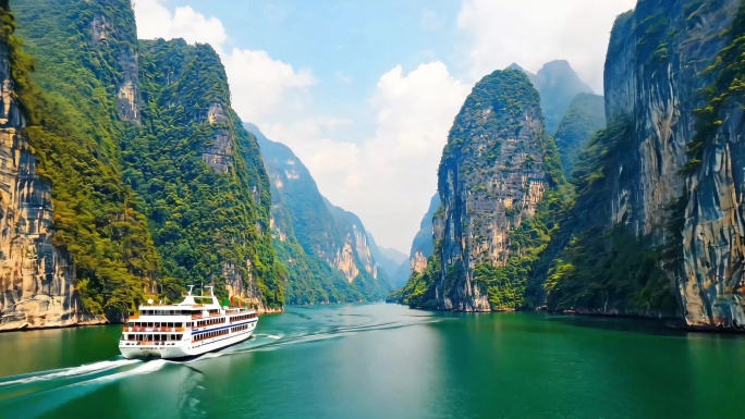 长江三峡壮丽三峡峡谷风光