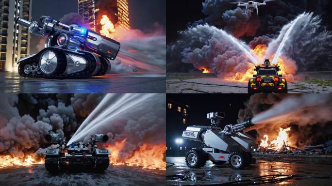 消防机器人灭火救援