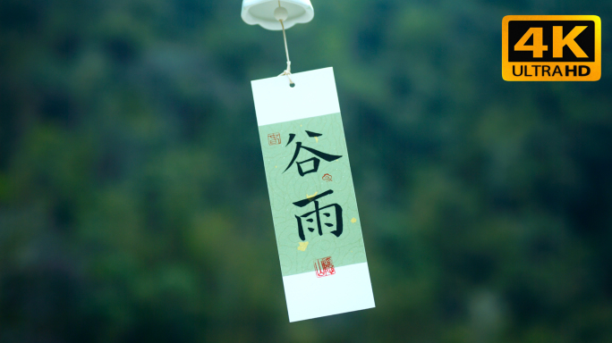 谷雨 节气 春天下雨航拍山水自然风景视频