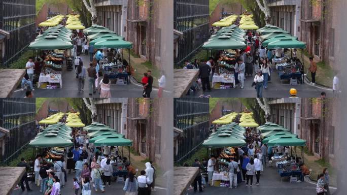 陶溪川市集延时 人群延时