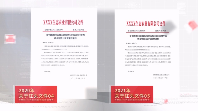 红头文件展示