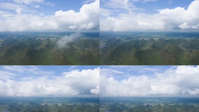 云层下十万大山延时