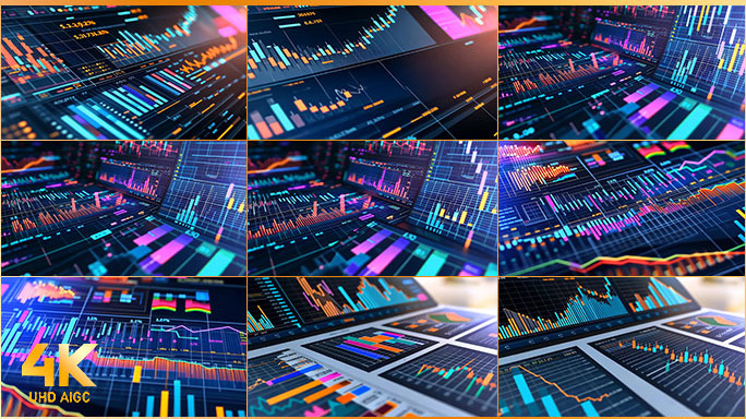 数据可视化金融市场实时动态数据分析交易图