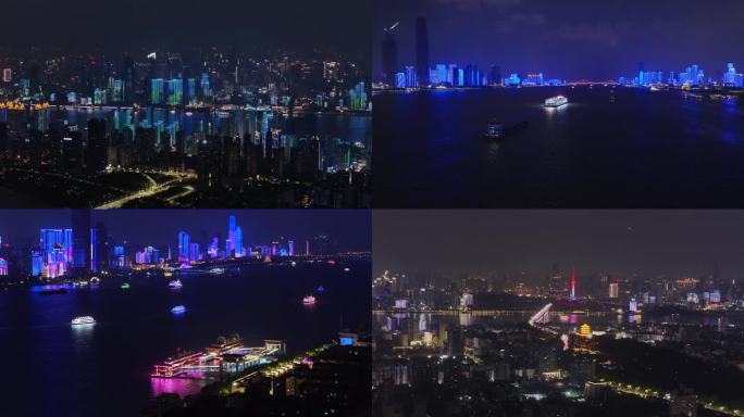 武汉夜景航拍合集