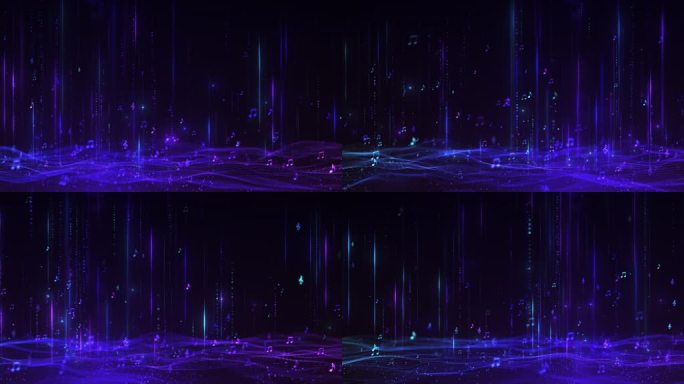音符粒子律动光效背景