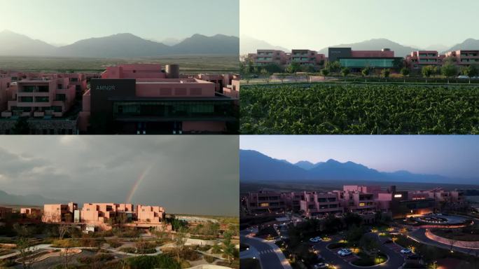 宁夏银川安漠酒店航拍