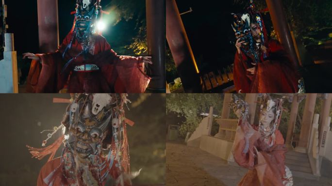 非遗傩戏 傩面 舞蹈 面具 仪式
