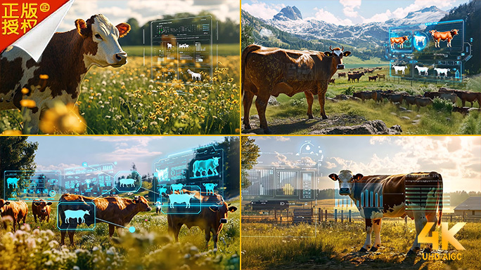 智慧农业现代牧场科技农业畜牧科技奶牛饲养