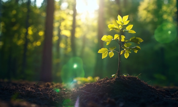 种子发芽 大自然 生命力 希望 生命奇迹