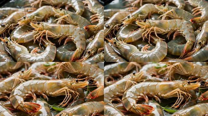 新鲜大虾的美味诱惑