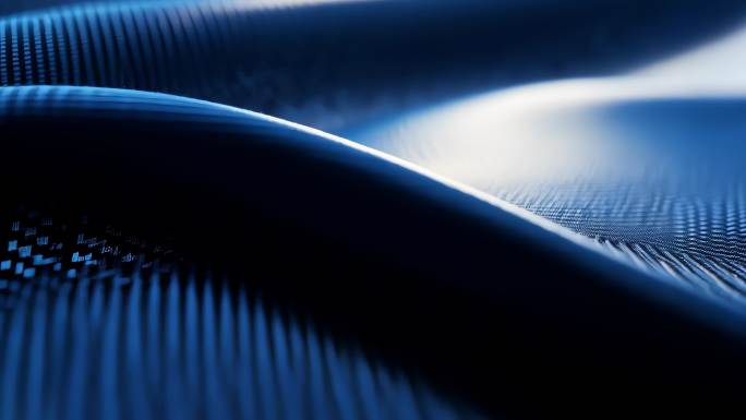 科技感蓝色波浪表面