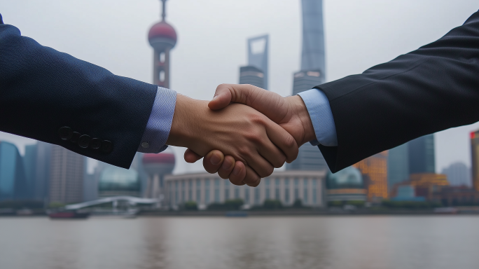 签约商务商业公司握手合作合同团队客户企业
