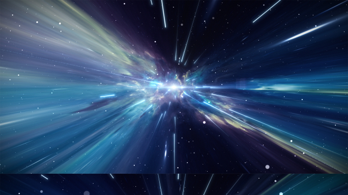 宇宙流星粒子穿梭