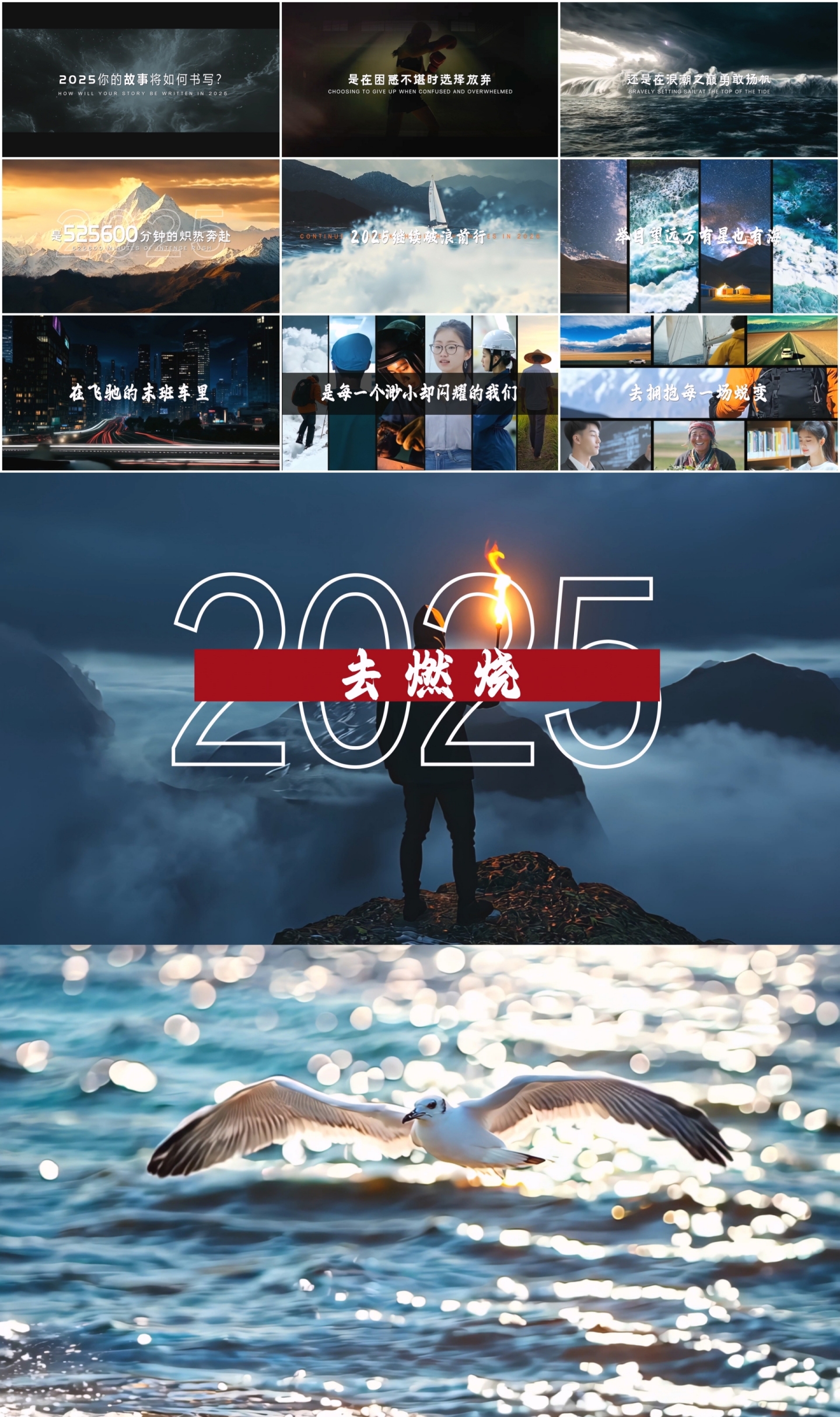 温馨质感大气震撼年度短片开场年会总结