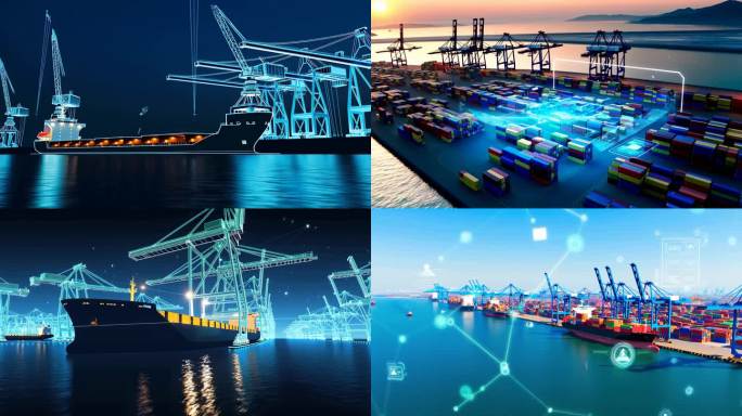 港口 码头 科技港口 全息港口