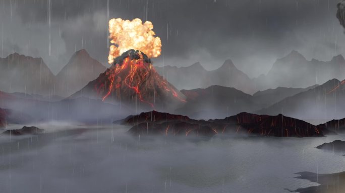 火山爆发