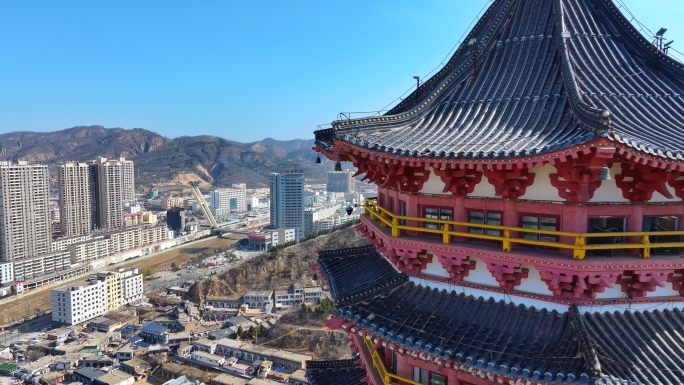 子长航拍大景视频素材