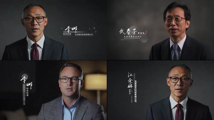 16款科技感时尚人名条【带通道】