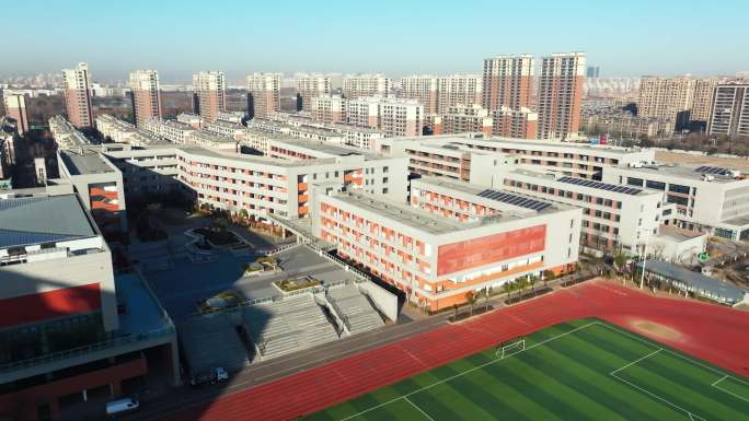 宿迁市宿豫区黄山路初级中学航拍