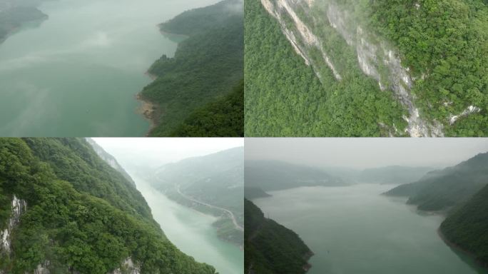 乌江山水相依的壮丽峡谷风光