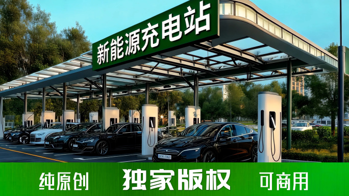 新能源充电站 充电桩 扫码充电