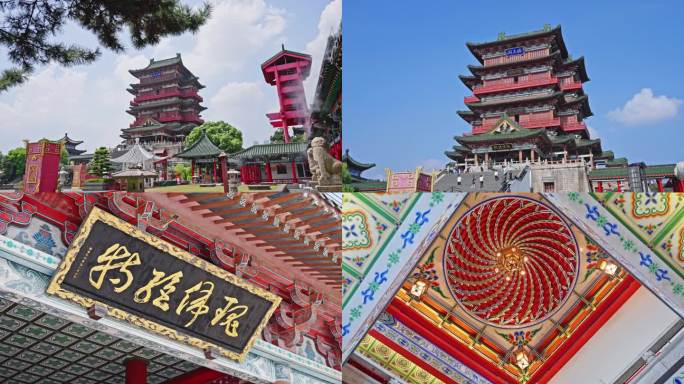 南昌滕王阁中式建筑楼阁屋檐中国风