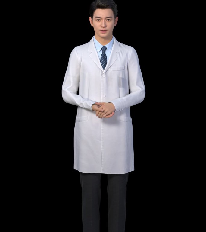 数字人讲解介绍动画 虚拟人科学家医生