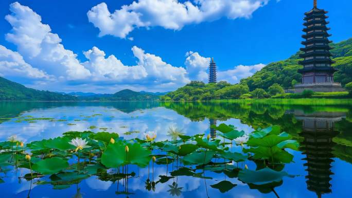 祖国大好河山壮丽大自然风光视频素材