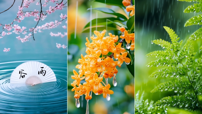 谷雨 谷雨节气 春天 竖屏 竖版