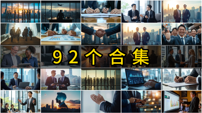 商务合作商务人士商务握手商务签约投资办公