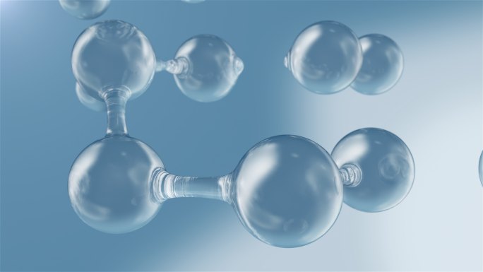 分子结构动态展示组合动画