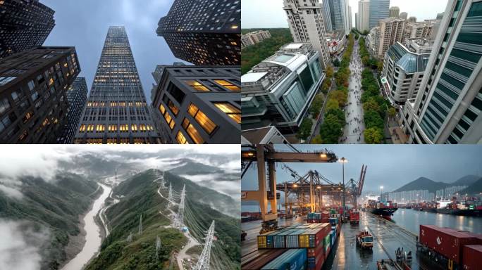 城市宣传片北上广深港澳城市航拍